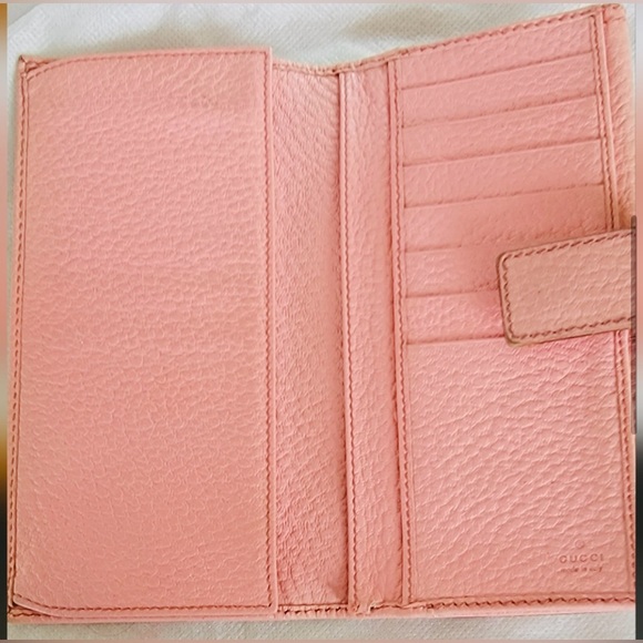 Gucci Pink Bamboo wallet - Picture 8 of 10